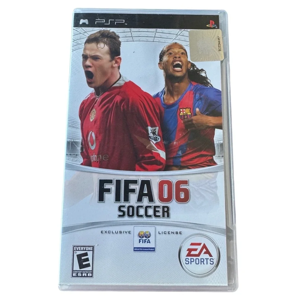 Sony PSP FIFA 06 Soccer EA Sports Video Game UMD CIB Wayne Rooney Ronaldinho
